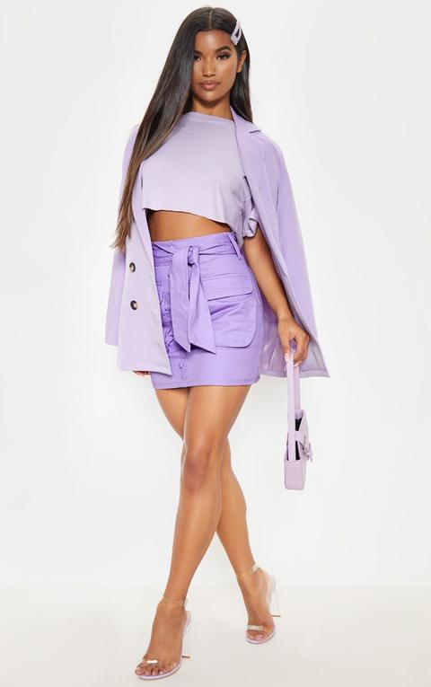 purple utility skirt