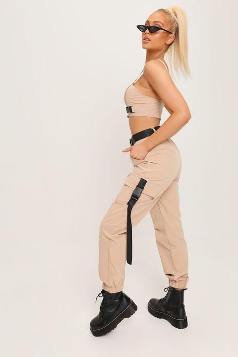 Stone Buckle Bustier Bralet
