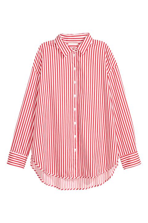 Camisa De Algodón - Rojo