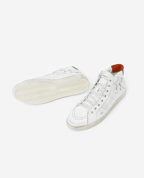 basket blanche etoile