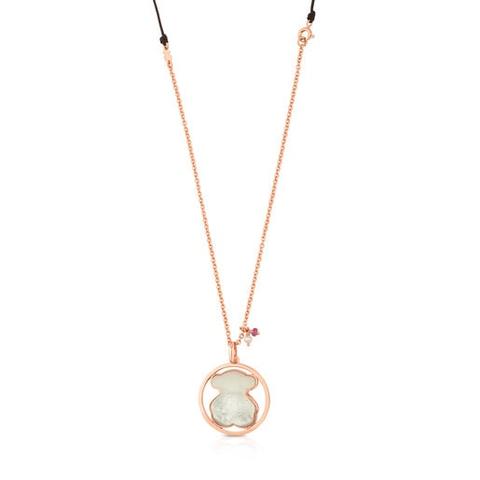 Collar De Plata Vermeil Rosa Con Nácar Camille