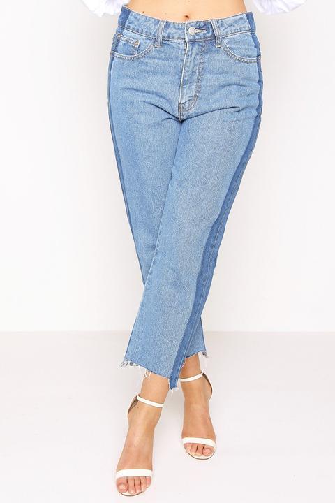 boyfriend jeans with side stripe