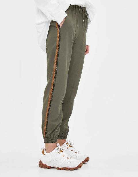 Pantalon Jogging Avec Bande Latérale