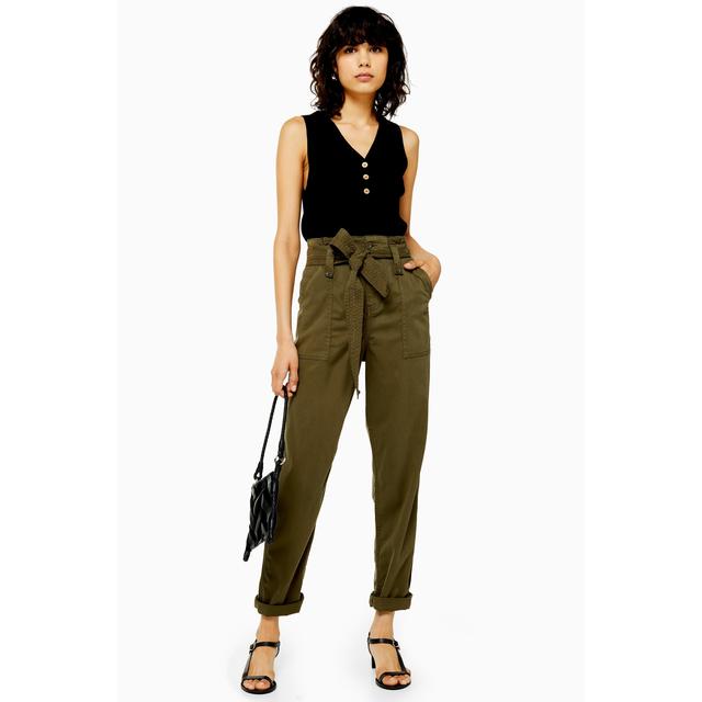 topshop paperbag utility trousers