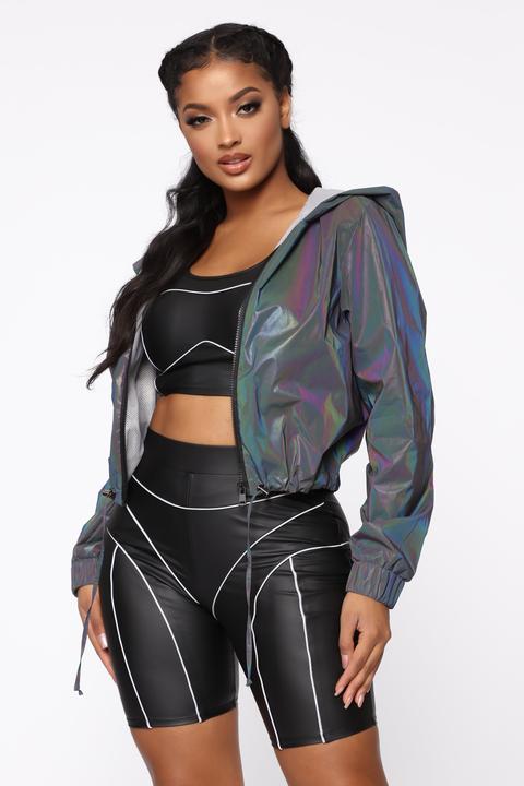 Top Chart Reflective Jacket - Multicolor