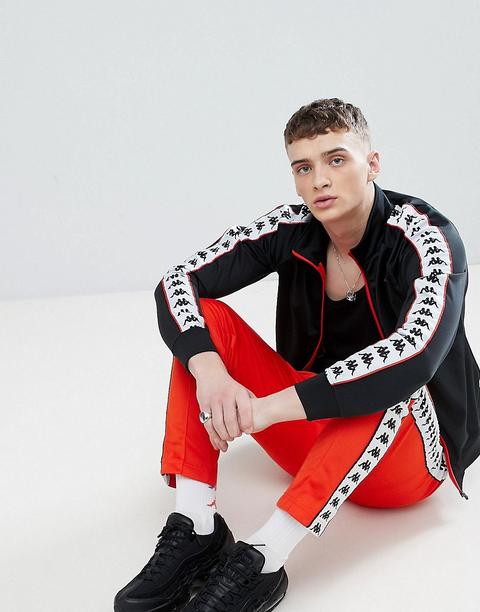 giacca tuta kappa nera