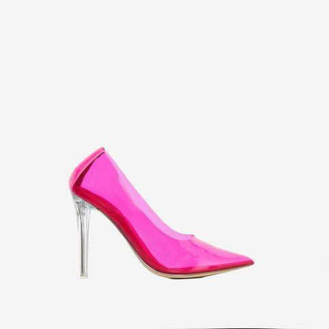pink perspex heels hot ed081 24583