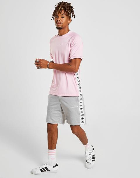 adidas tape tee pink