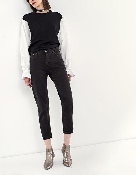 Denim Mom Fit Vintage Color Lavato