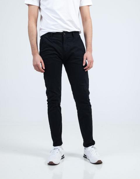 Pantalón Chino Slim Negro