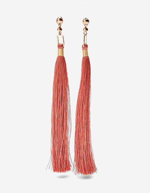 Orecchini Lunghi Tassels Mattone
