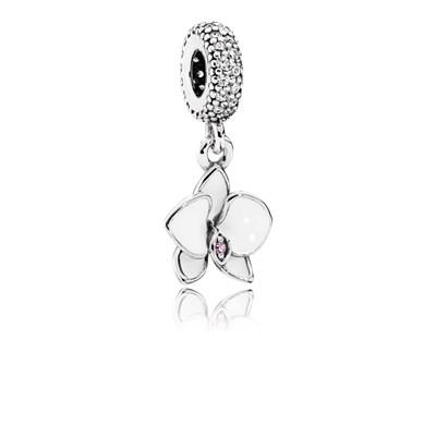 Charm Pendente Orchidea Bianca