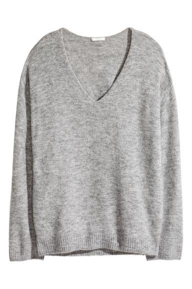 H & M - Pullover In Maglia Fine - Grigio