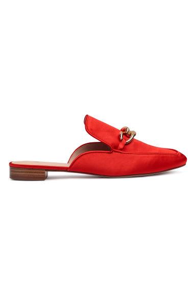 H & M - Mocasines Abiertos - Rojo