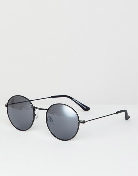 Gafas De Sol Redondas Negras De Pull&bear