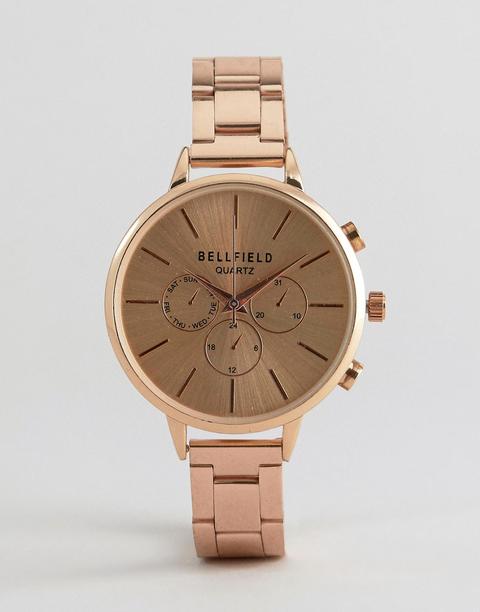 Reloj En Dorado Rosa De Bellfield