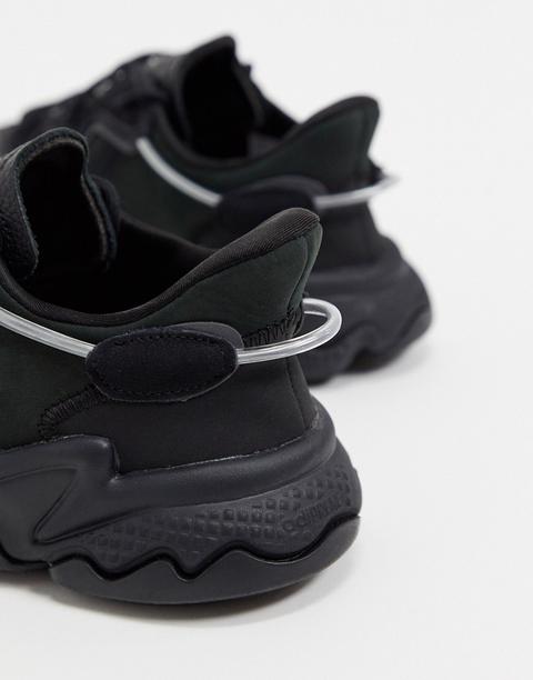 adidas originals ozweego trainers in triple black