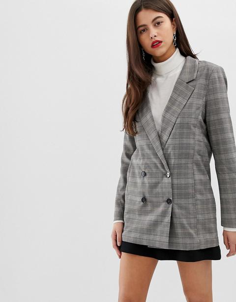 Vila - Blazer A Quadri - Multicolore