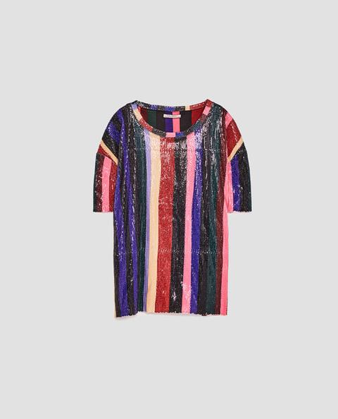 T-shirt Paillettes