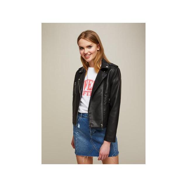 miss selfridge petite leather jacket