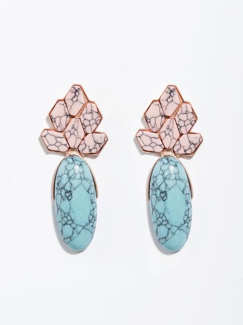 Pendientes Largos Rose & Blue