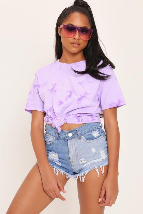 Lilac Tie Dye Oversized T