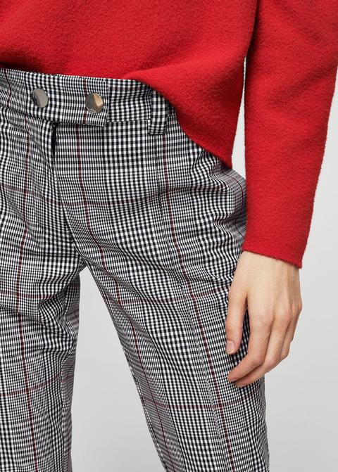 Pantaloni Crop Quadri