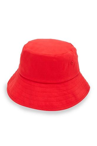 Forever 21 Seamed Bucket Hat , Red