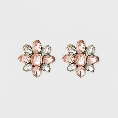 Sugarfix By Baublebar Lavish Crystal Stud Earrings - Blush