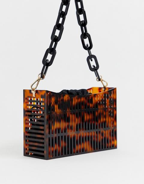 Asos Edition Tortoise Shell Box Bag