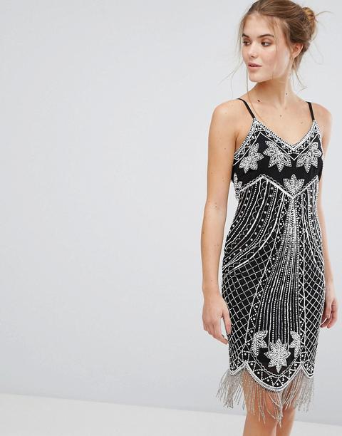 Frock And Frill Embellished Flapper Mini Dress