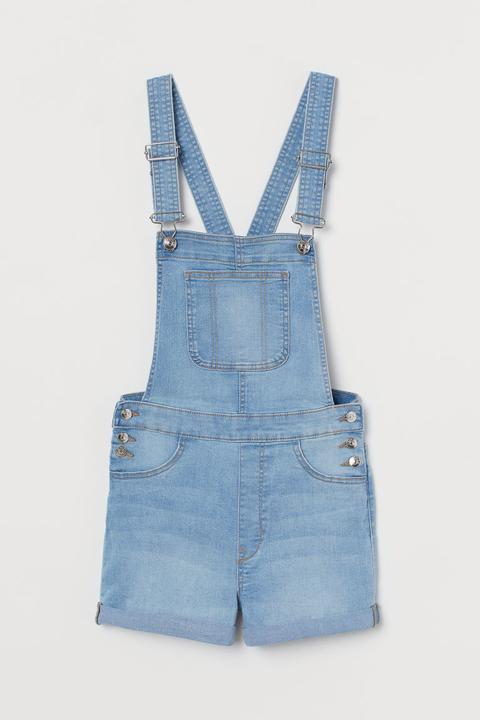 Peto Denim Corto - Azul