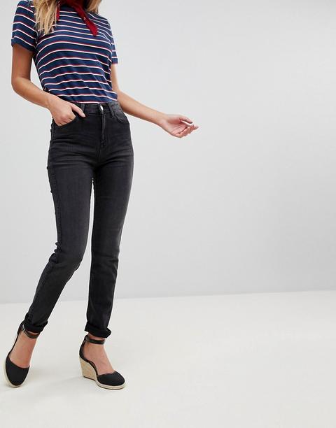 Lee - Jeans Super Skinny A Vita Alta - Nero