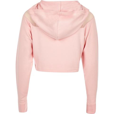 pink mesh hoodie