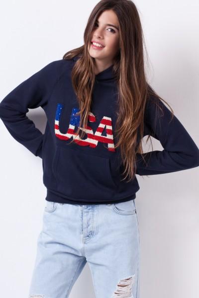 Usa Hooded Sweatshirt