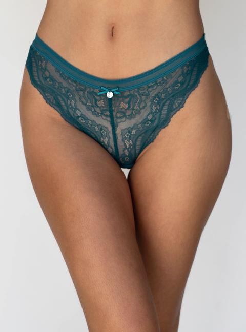 Boux Avenue Lillie Lace Thong - Green - 08