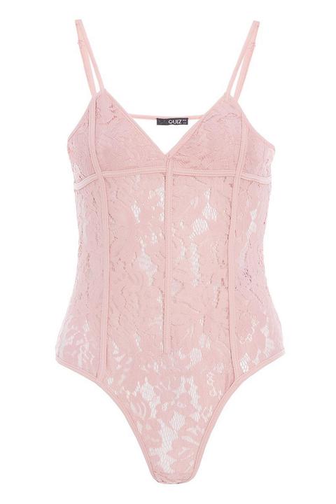 pink corset bodysuit