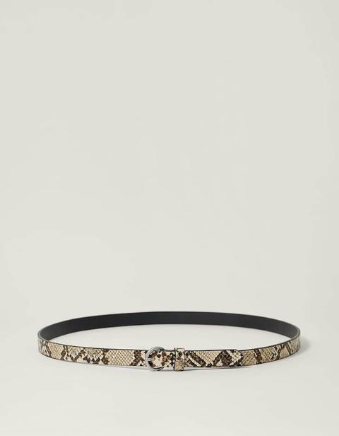 Cinturón Fino Efecto Serpiente