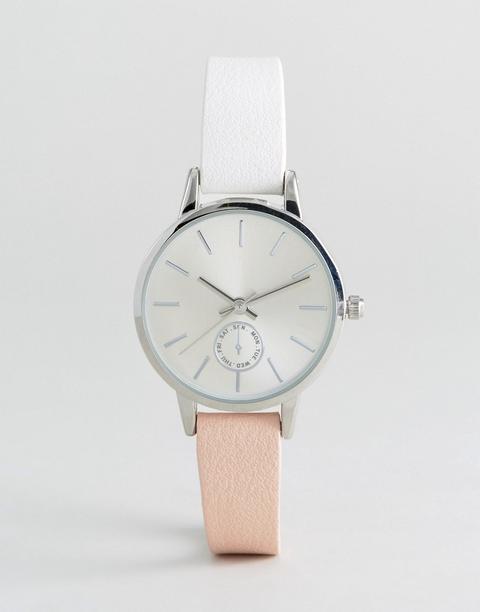 Reloj Estrecho De Dos Tonos De New Look