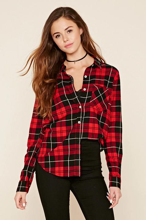 Plaid Collared Shirt