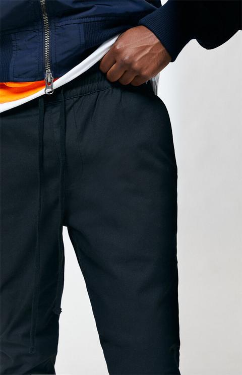 Pacsun drop skinny hot sale black jogger pants