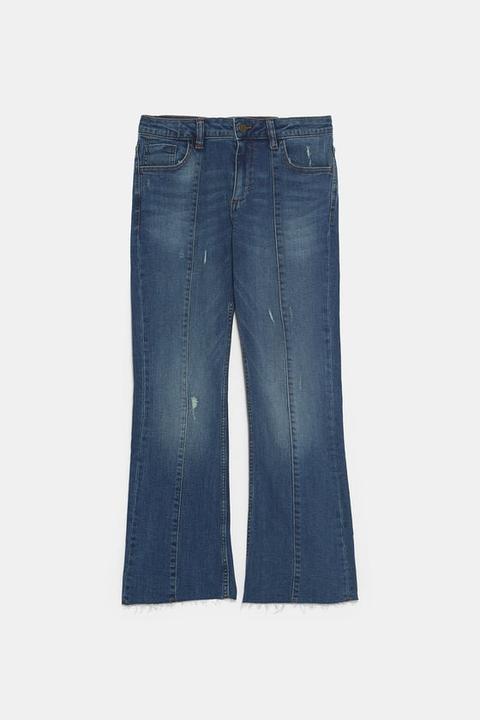 mini flared jeans