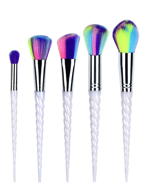 Nylon Rainbow Unicorn Shape Makeup Brushes Set