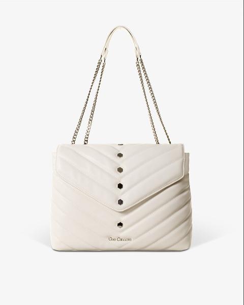 Borsa Catene Matelasse - Beige