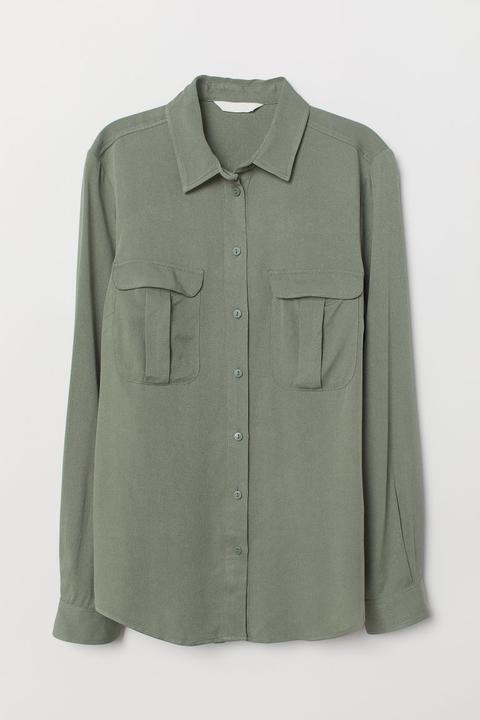 Blusa De Viscosa - Verde