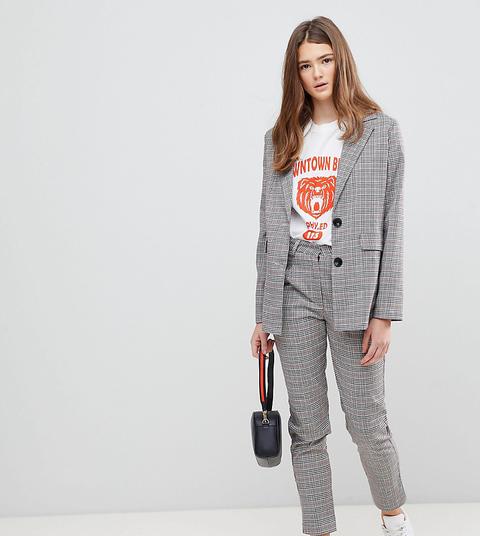 Daisy Street - Blazer A Quadri Principe Di Galles - Grigio