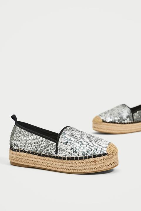 Espadrilla Plateau Paillettes