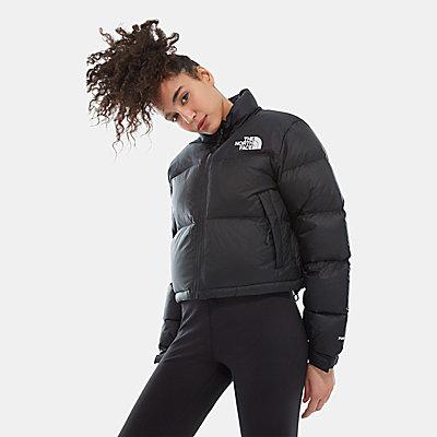 cropped north face puffer jacket