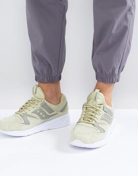 Zapatillas De Deporte Verdes En Ante Grid 8500 Ht S70370-2 De Saucony