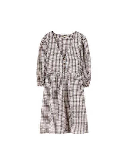 Vestido Babydoll Cuadros